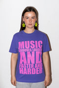 MUSIC GROOVES Purple love / pink - modelshot front