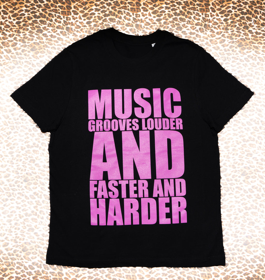 MUSIC GROOVES blackout/ pink - packhot front
