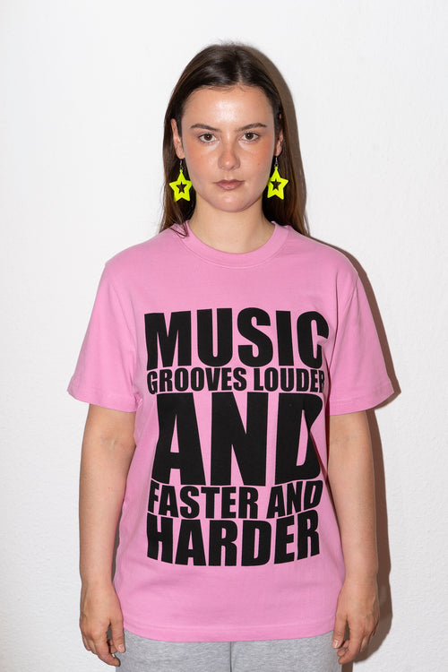 MUSIC GROOVES bubblegum/ black - modelshot front